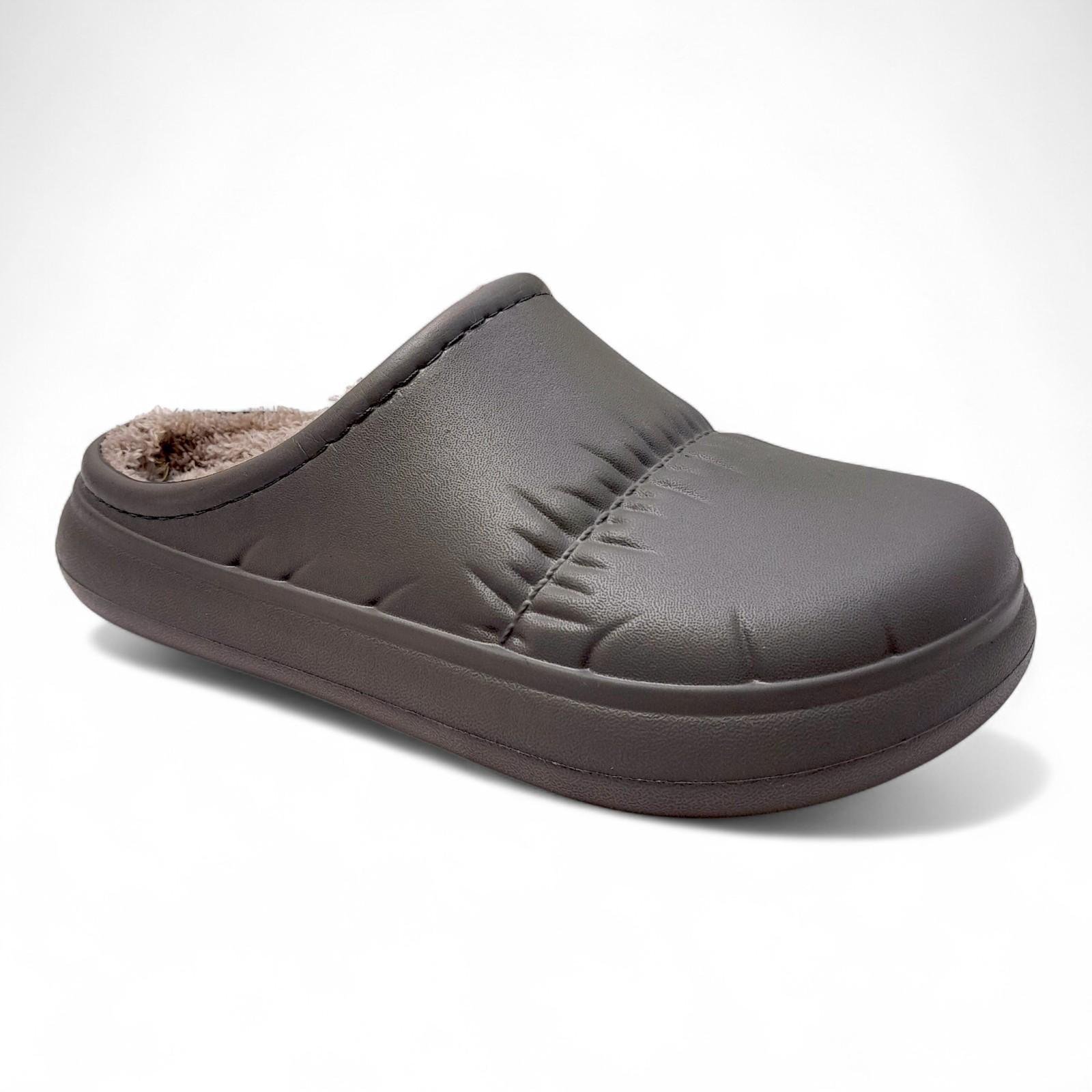 Сабо женские утепленные Krok р. 36 23 см Серый (2798398777) - фото 4