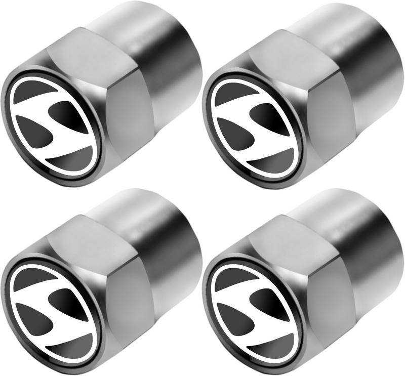 Ковпачки на ніпель СlassyCap Hyundai 4 шт. Silver (12969)