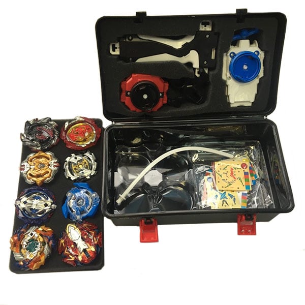 Набор Бейблейд: Кейс-Бокс + В34, В106, В113, В115, В117, В118, В120, В122 + Верёвочная запускала + Универсальная запускала с ручкой Набор Бейблейд: Кейс-Бокс + В34, В106, В113, В115, В117, В118, В120, В122 + Верёвочная запускала + Универсальная запускала с ручкой