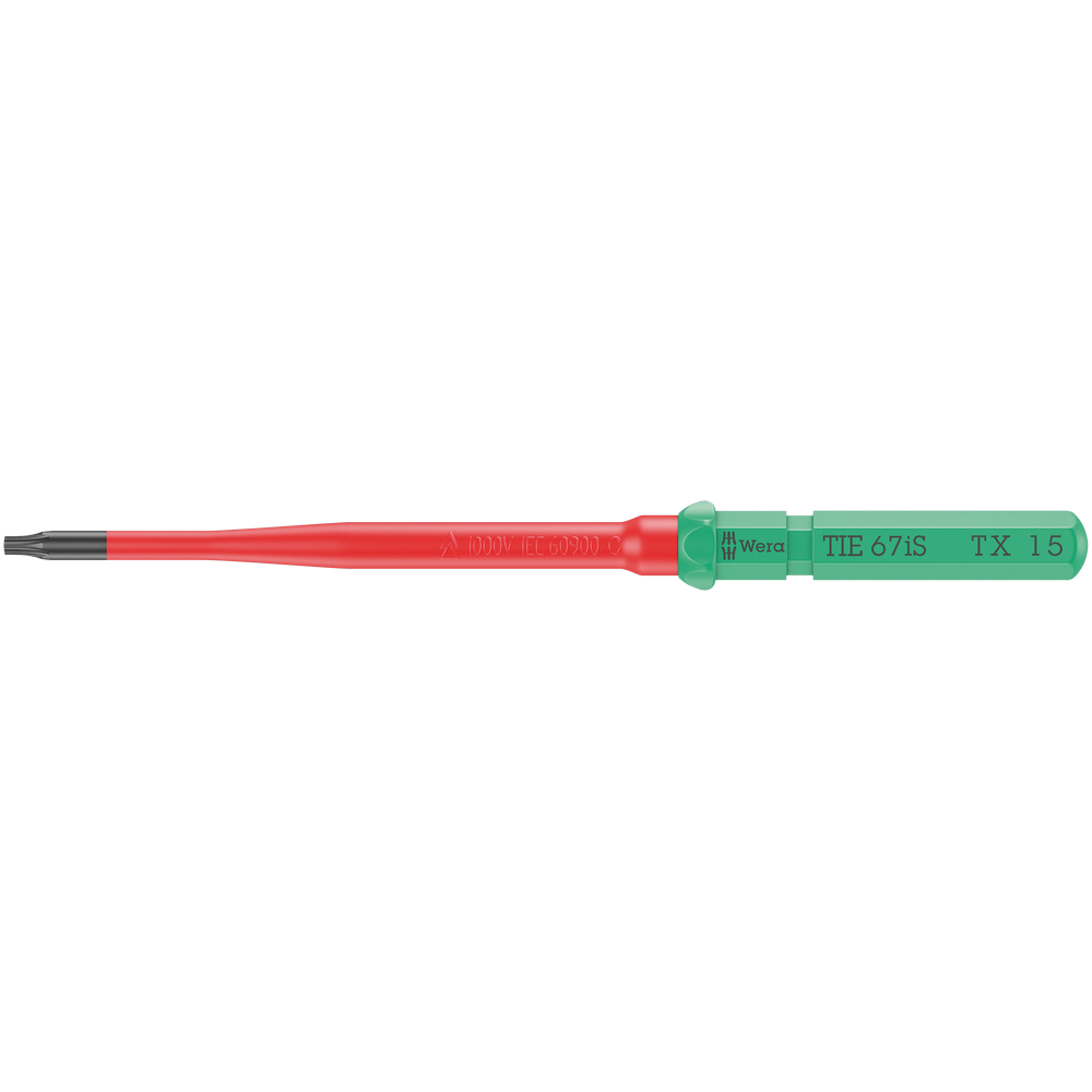 Вставка WERA Kraftform Kompakt VDE із звуженим робочим кінцем для гвинтів TORX TX15х154 мм (05003437001)