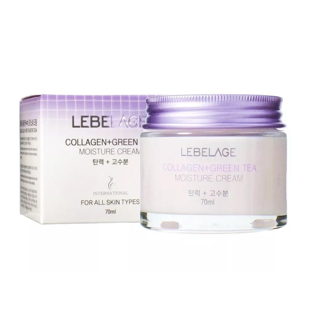 Крем для лица LEBELAGE Collagen+Green Tea Moisture Cream с коллагеном и зеленым чаем 70 мл (8809317111773)