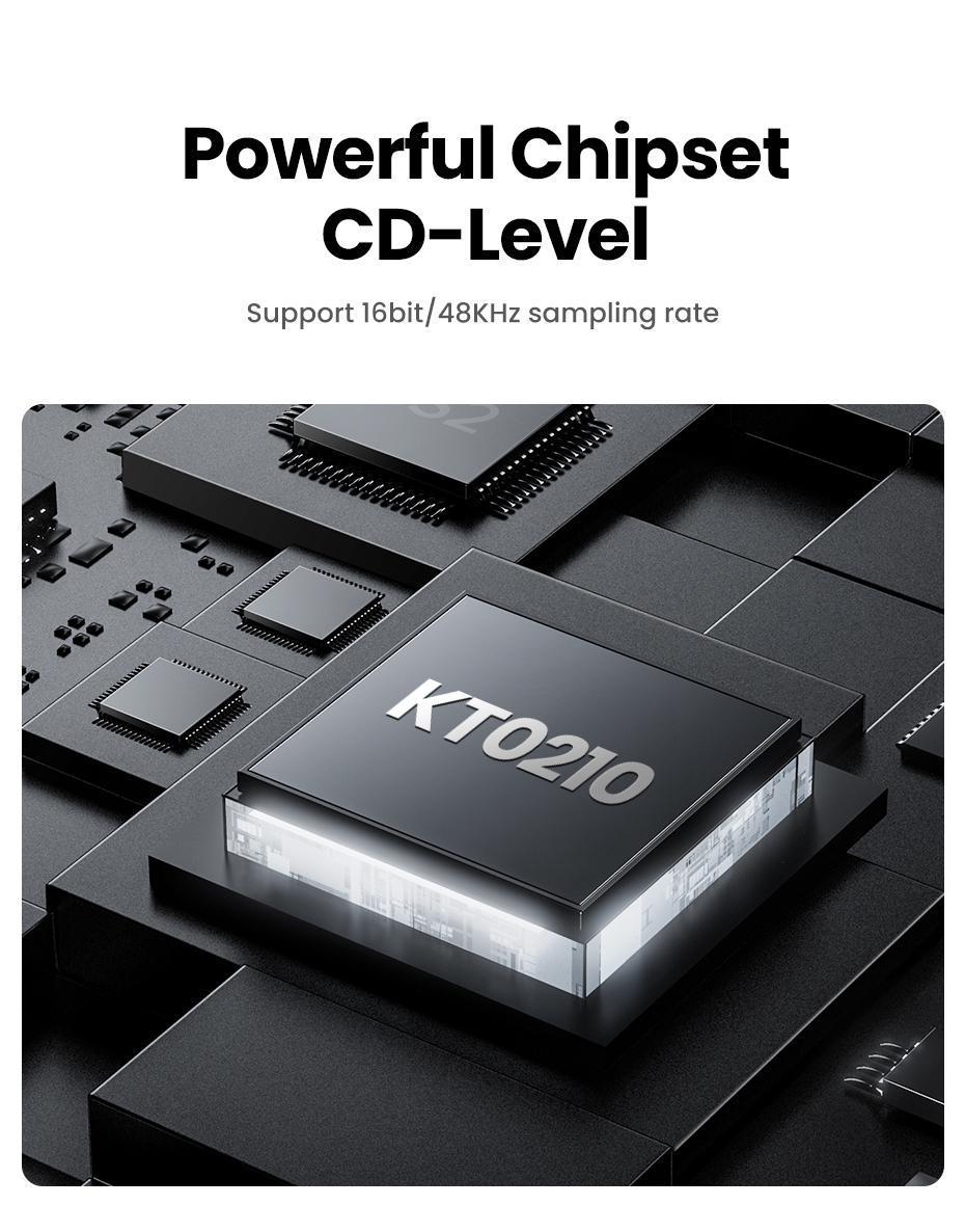 Звукова карта з підтримкою мікрофону UGREEN 0.15м USB-3x 3,5 мм minijack 16 біт/48 кГц TRS AUX з керуванням гучності Чорний (40964) - фото 3 Звукова карта з підтримкою мікрофону UGREEN 0.15м USB-3x 3,5 мм minijack 16 біт/48 кГц TRS AUX з керуванням гучності Чорний (40964) - фото 3