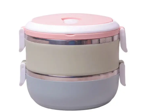 Ланч-бокс подвійний Kamille Vizo 1400 мл