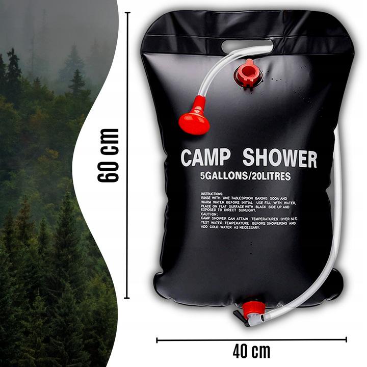 Душ кемпінговий Camp Shower 20 л Чорний (S126S black) - фото 2