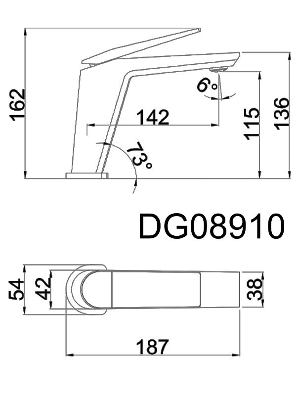 Смеситель для умывальника AiM DG08910 латунь Хром (RS-DG08910 chrome) - фото 10