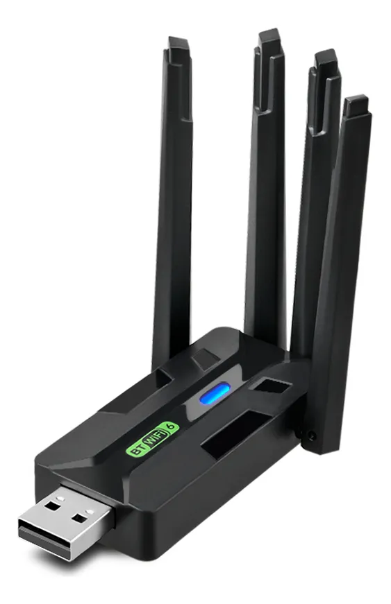 Адаптер Bluetooth Wi-Fi 5 ГГц USB 3.0 дводіапазонний Wi-Fi ресивер 2.4G/5G (29369)