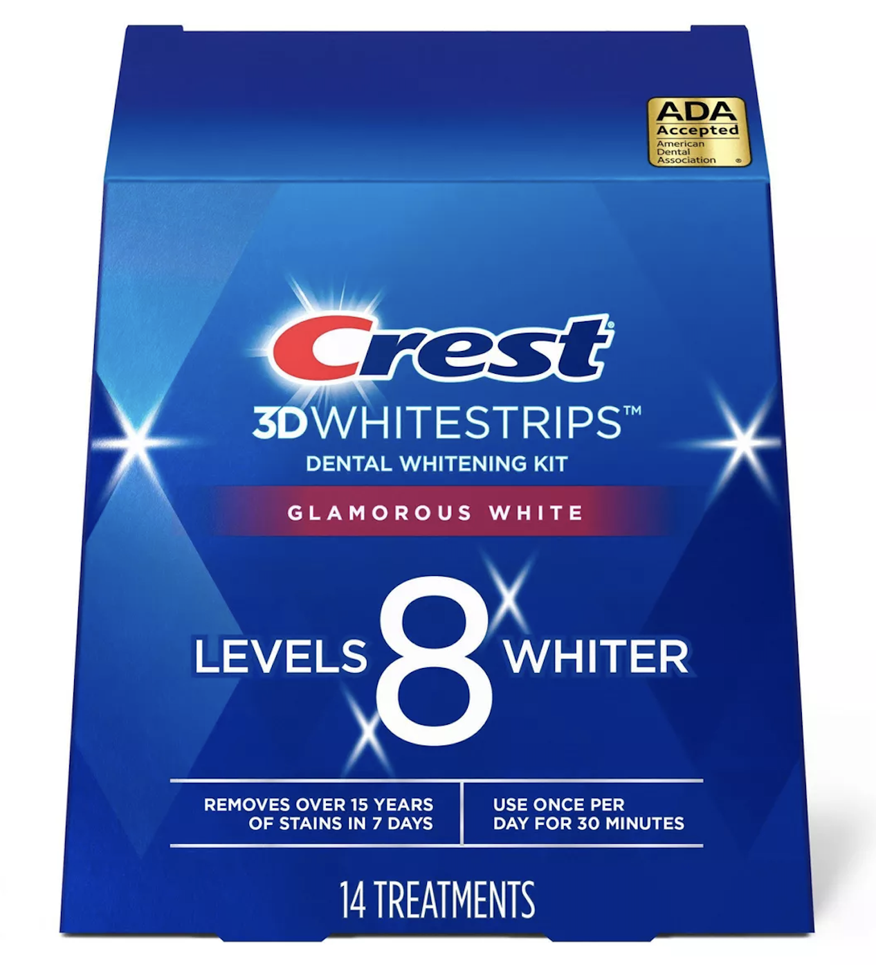 Смужки відбілюючі для зубів Crest 3D White Glamorous Whitestrips 14 пар смужок (00009)