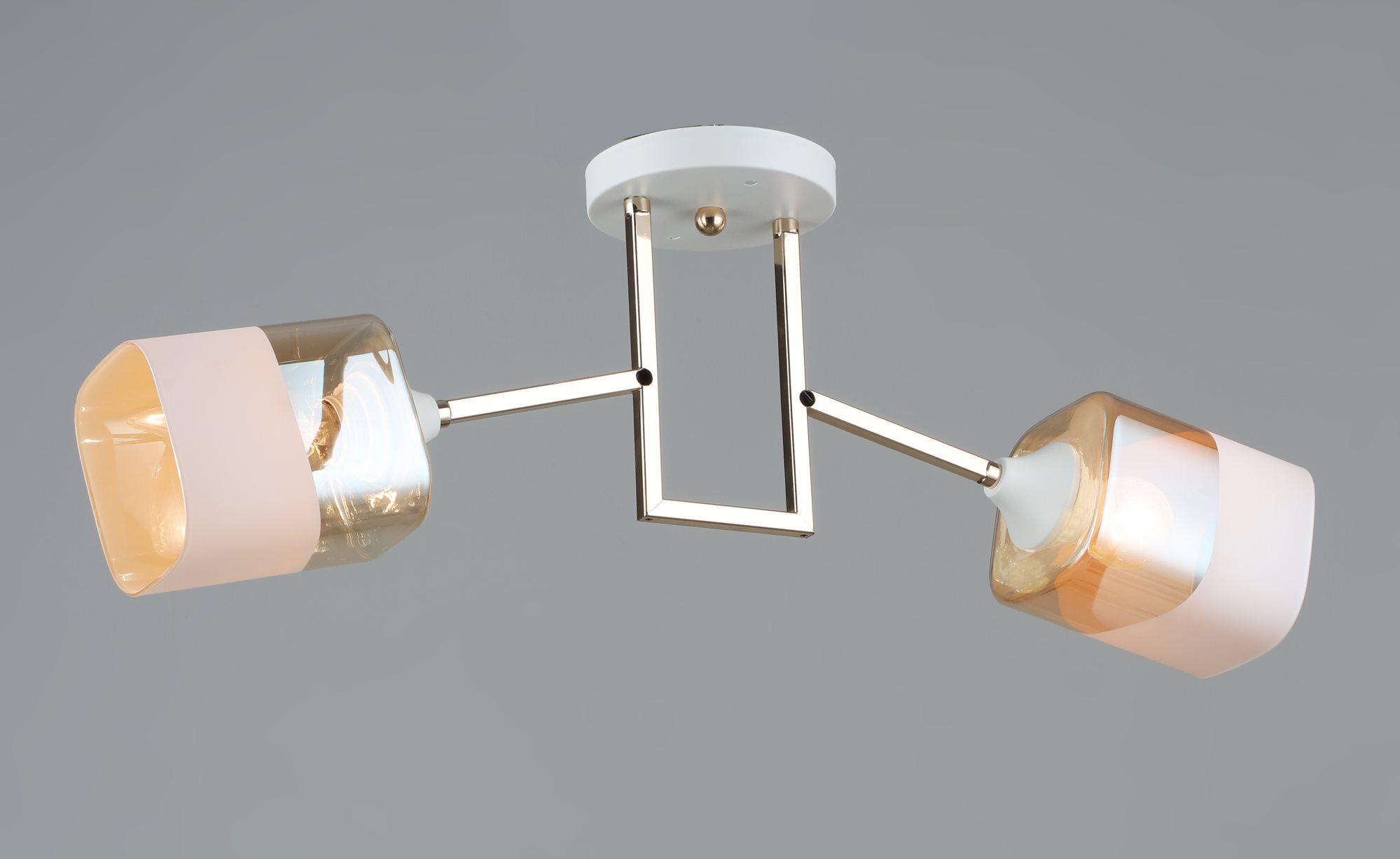 Люстра потолочная Sirius B K2183/2 WT+FGD на 2 плафона