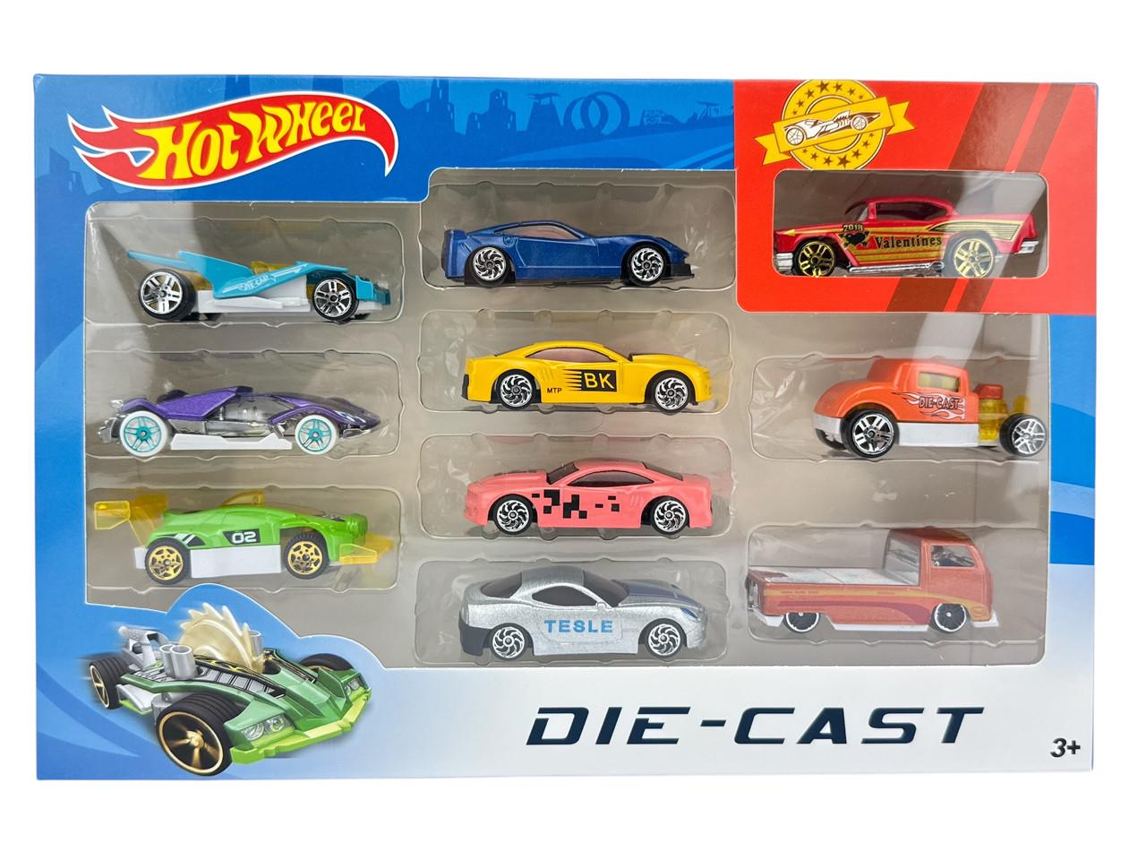 Ігровий набір машинок Hot Wheel DIE-CAST 10 шт. (788-102)