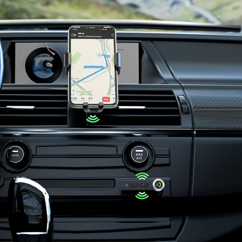 FM-трансмітер Hoco E58 AUX/Bluetooth Чорний (14103035) - фото 3 FM-трансмітер Hoco E58 AUX/Bluetooth Чорний (14103035) - фото 3