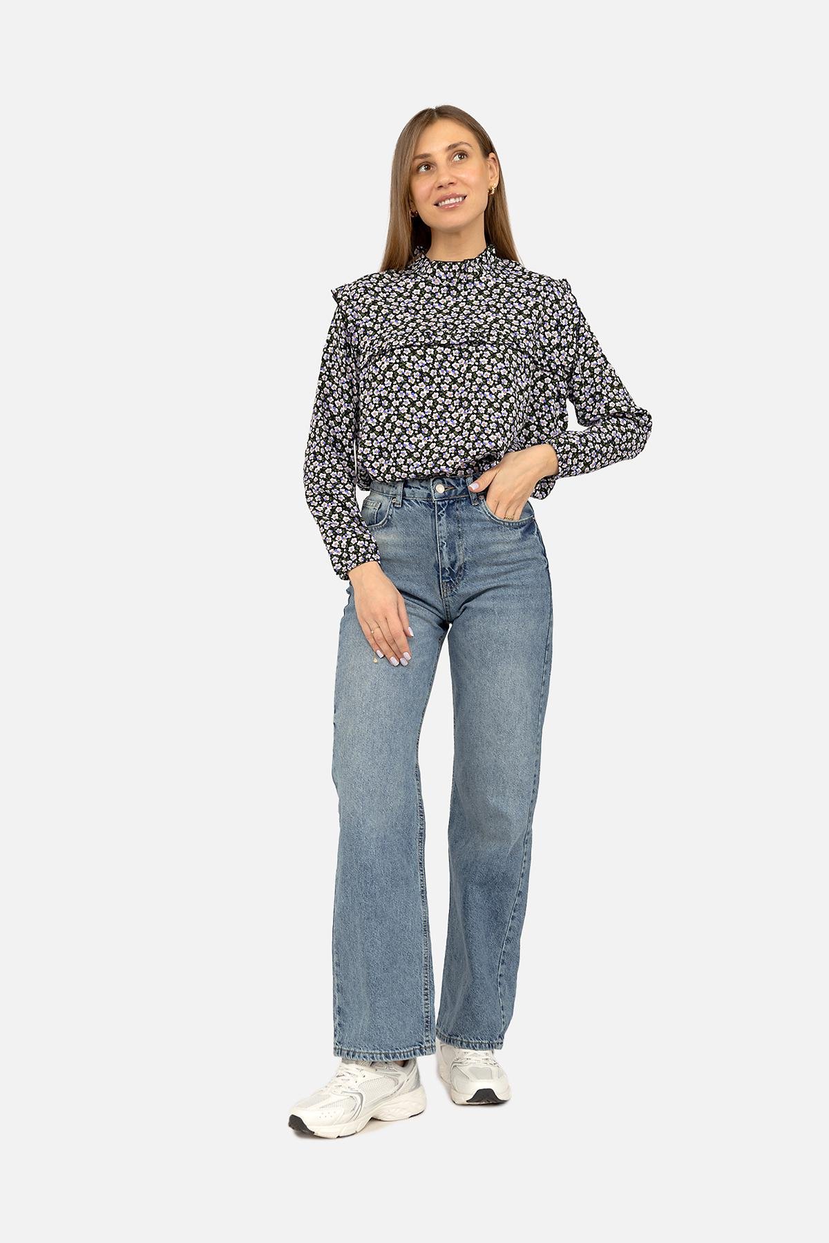 Блуза женская ЦБ-00270132 р. 42 Черный (SKT001045605)