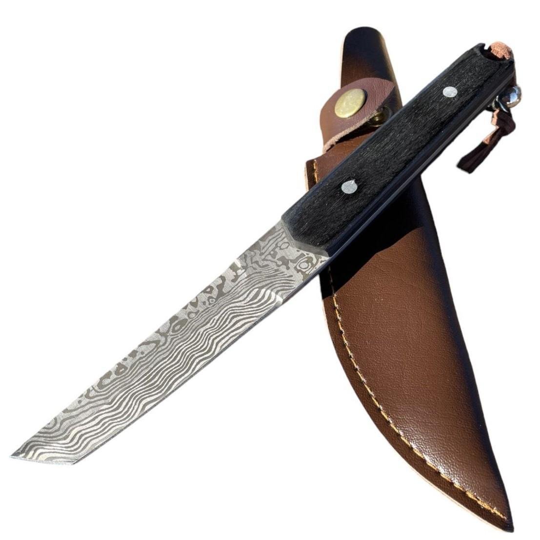 Нож танто туристический 4611 под дамаск сталь 440С (KN1167)