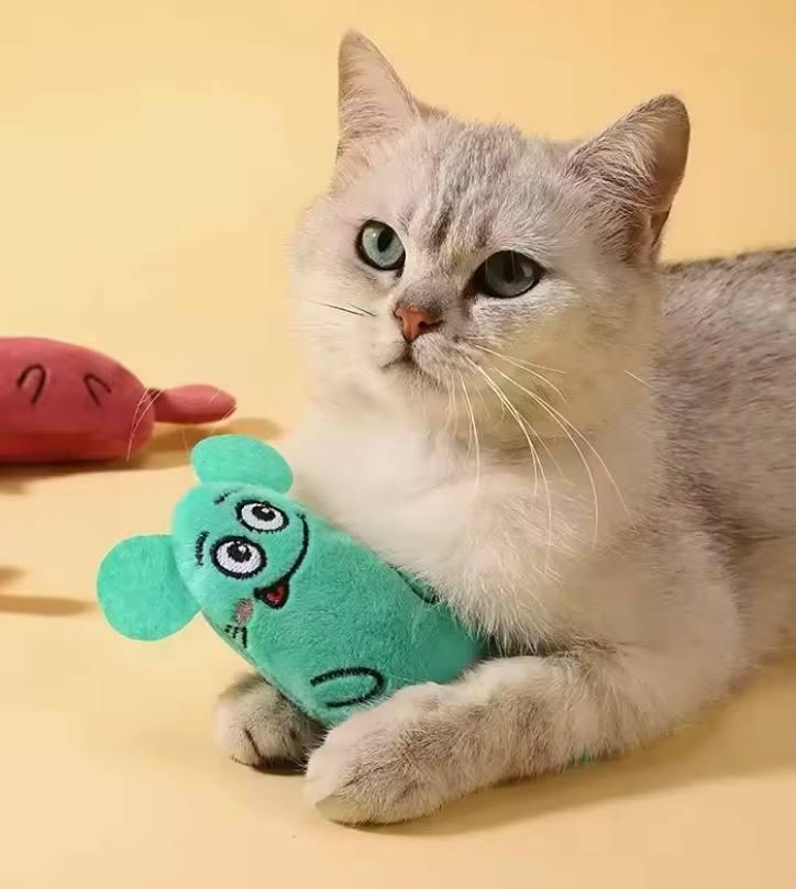 Игрушка для кошек мышка с мятой Бирюзовый (0fe1d082) - фото 3 Игрушка для кошек мышка с мятой Бирюзовый (0fe1d082) - фото 3