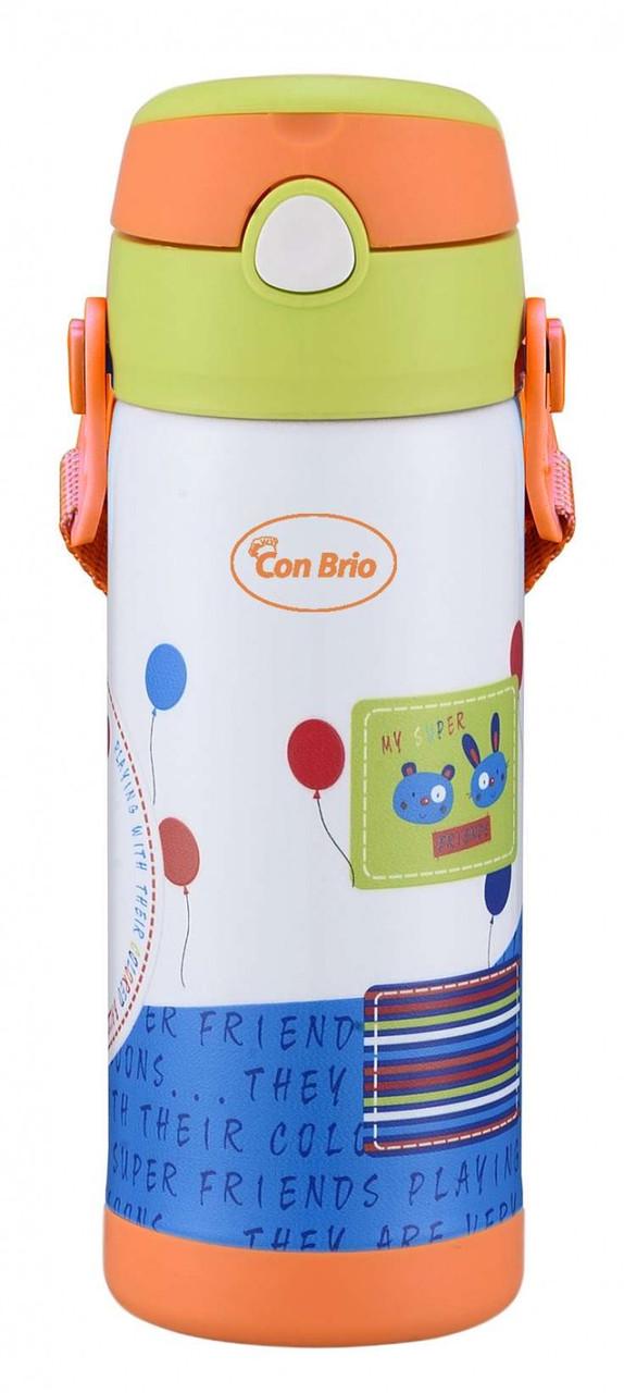 Термос питьевой Con Brio из нержавеющей стали 0,35 л Оранжевый (CB-391)