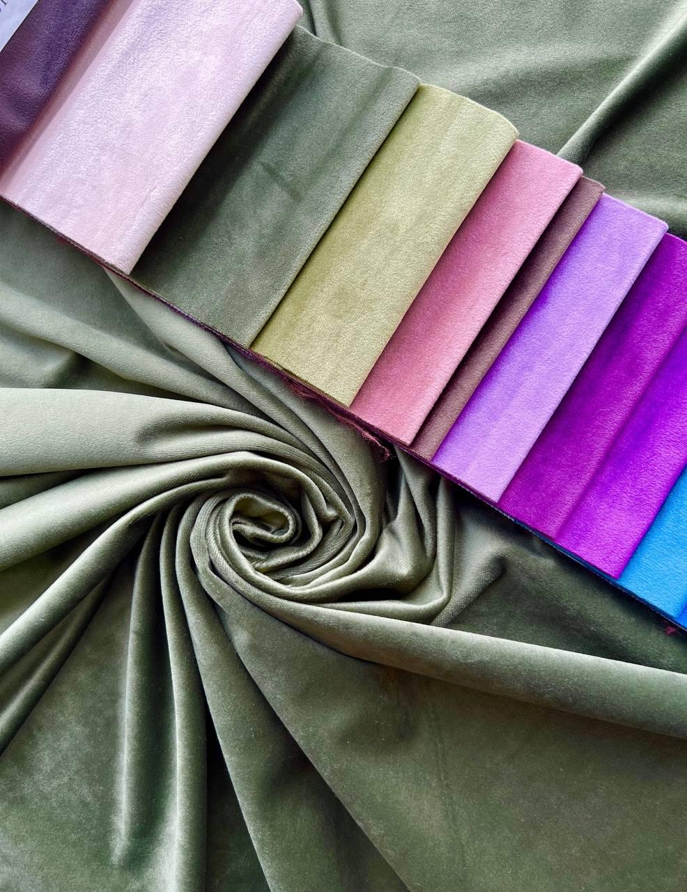 Штора велюрова на тасьмі 6 см 150х250 см Зелений (К0130-11-1-Т43) - фото 3 Штора велюрова на тасьмі 6 см 150х250 см Зелений (К0130-11-1-Т43) - фото 3