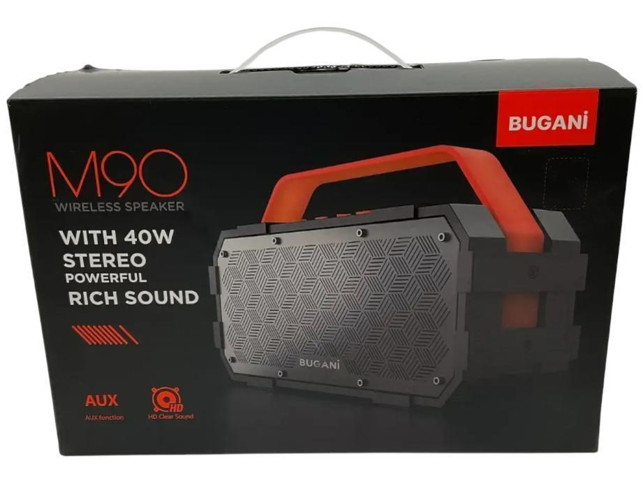 Портативная колонка BUGANI M-90 40 Вт Bluetooth Черный - фото 4