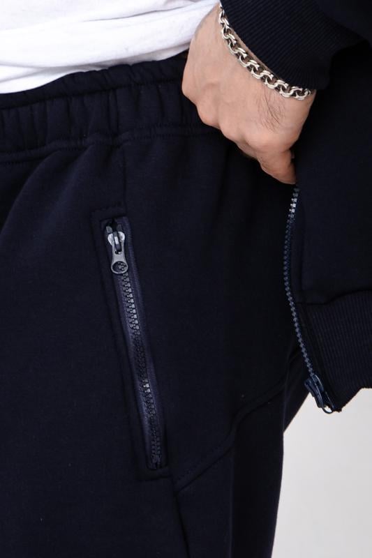 Костюм теплий чоловічий Zip-худі та штани з написом Носи Своє р. 60 Синій (8092-025-33) - фото 5