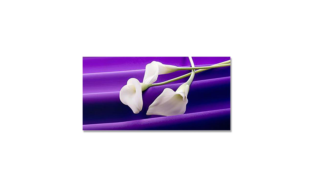 Наклейка 3D на стол Zatarga Белые Каллы виниловая 600х1200 мм