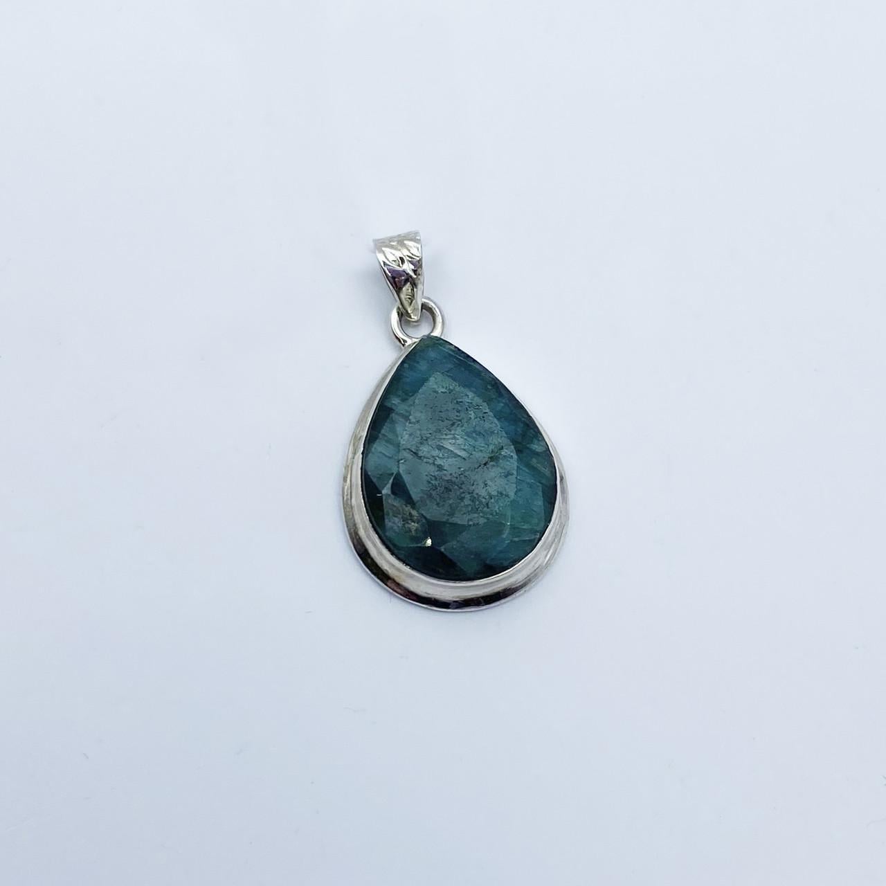Серебряный кулон с изумрудом 4,17 г (2357646987)