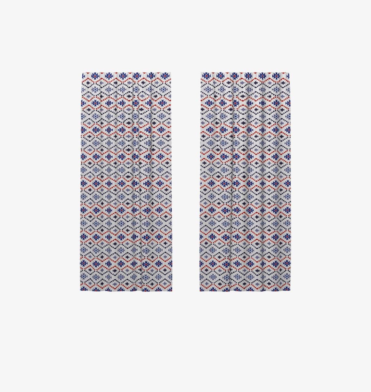 Шторы хлопковые BIG YETI Ромбы 180х240 см Blue (061591v1) Шторы хлопковые BIG YETI Ромбы 180х240 см Blue (061591v1)