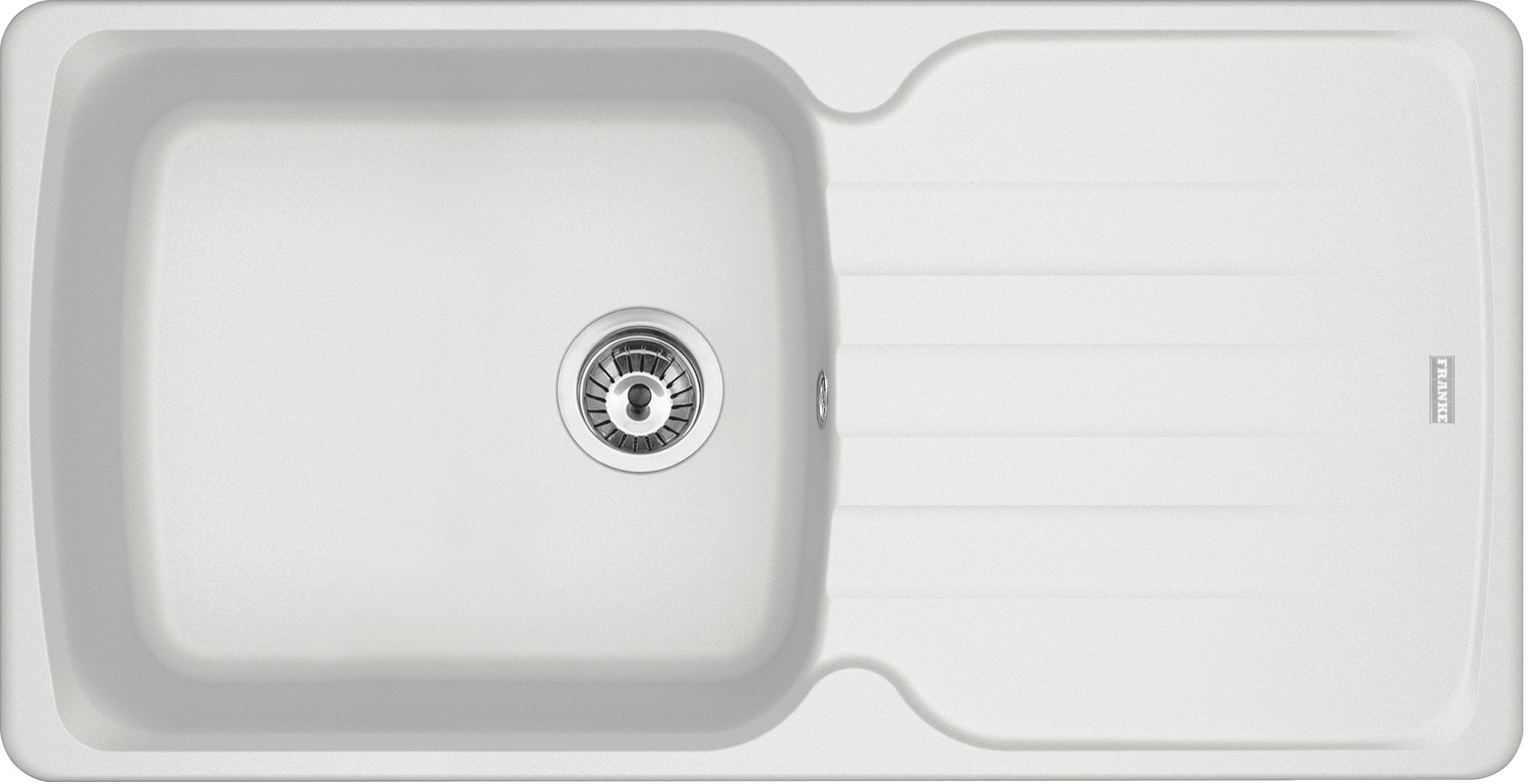 Кухонная мойка Franke Antea AZG 611-97 XL гранитная врезная оборотная Белый (114.0499.180)