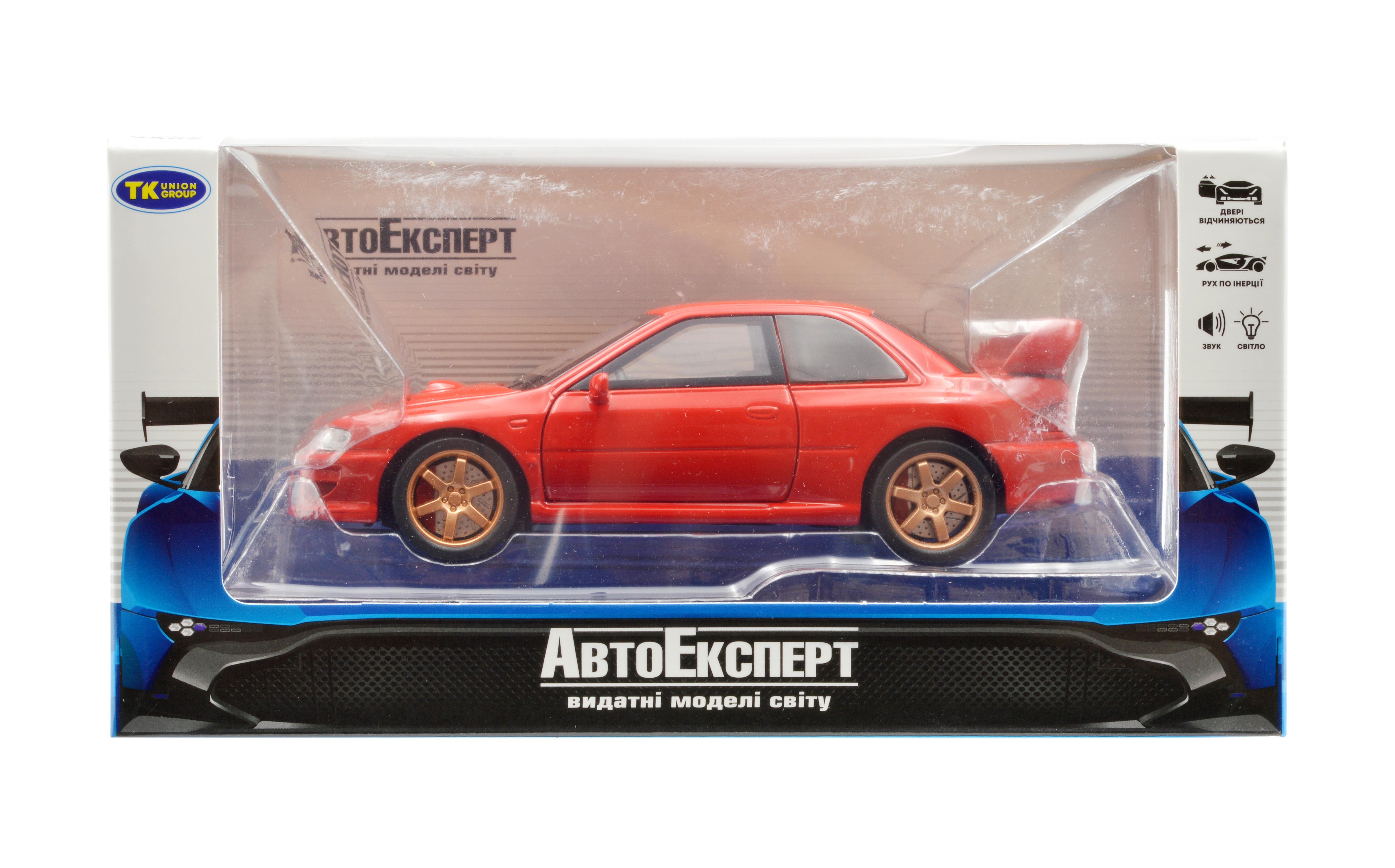 Іграшкова машинка металева Subaru Impreza WRX STI 1:32 світло/звук/інерція/відкриваються двері (30718R) - фото 9 Іграшкова машинка металева Subaru Impreza WRX STI 1:32 світло/звук/інерція/відкриваються двері (30718R) - фото 9