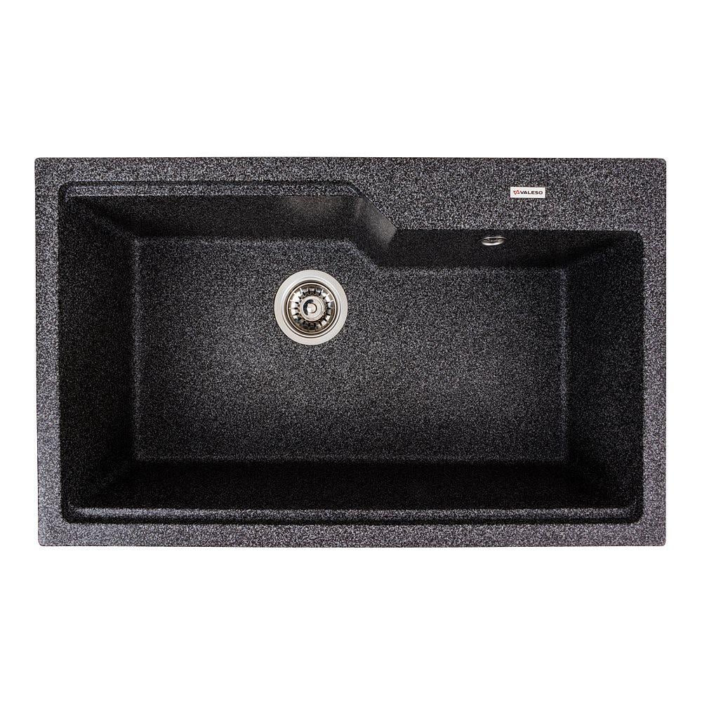 Мийка гранітна для кухні Valeso Nika 7545 матова Графітовий