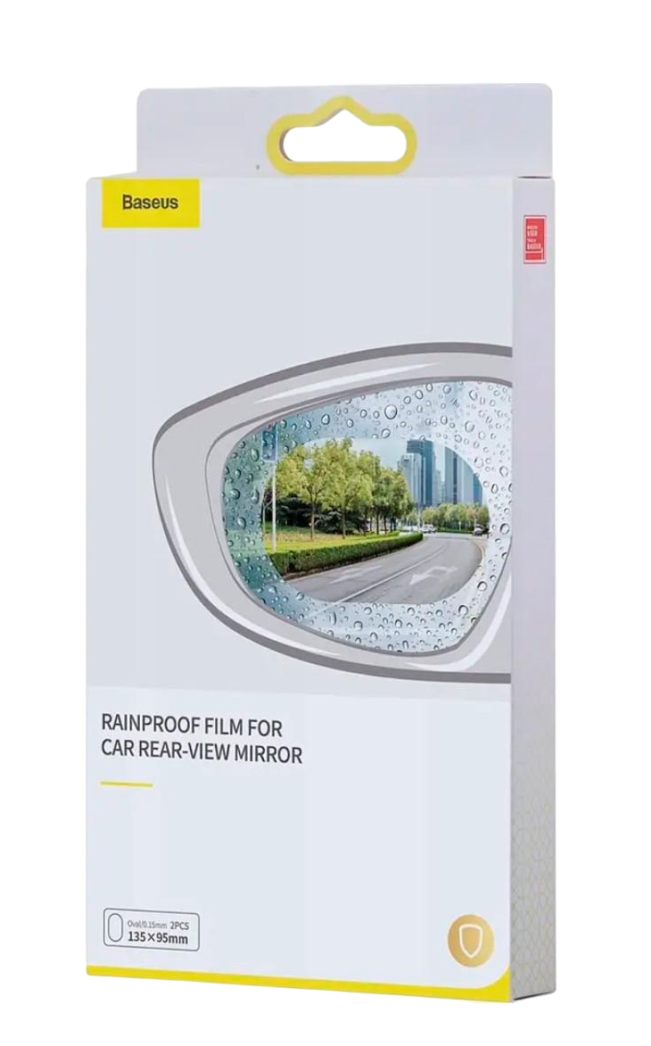 Захисна плівка для дзеркал авто BASEUS SGFY-C02 0,15 мм 135х95 мм 2 шт. Прозорий (1924528716)
