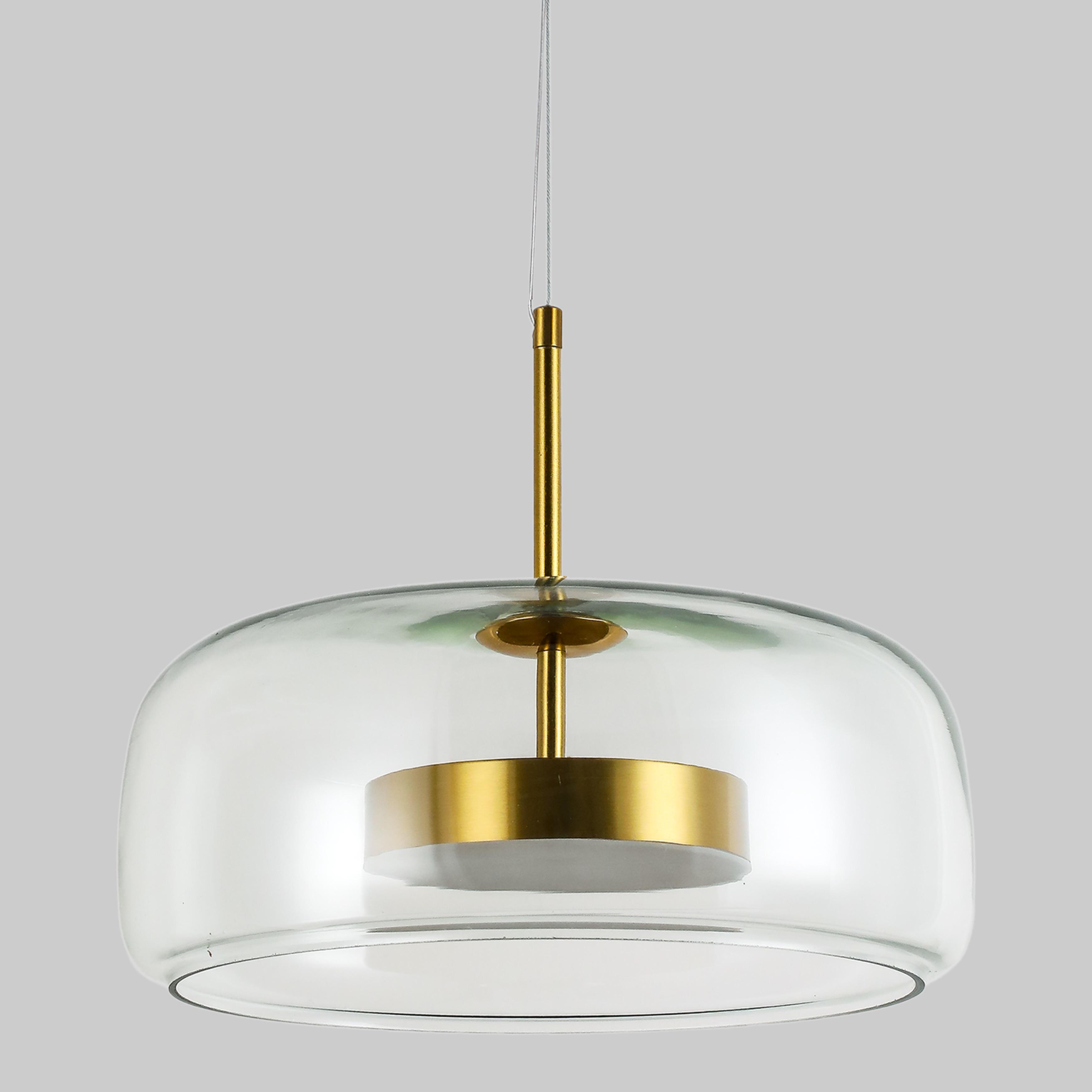 Підвіс Led з прозорим плафоном 9W Бронзовий (909-XL158-1 330 AB+CL)