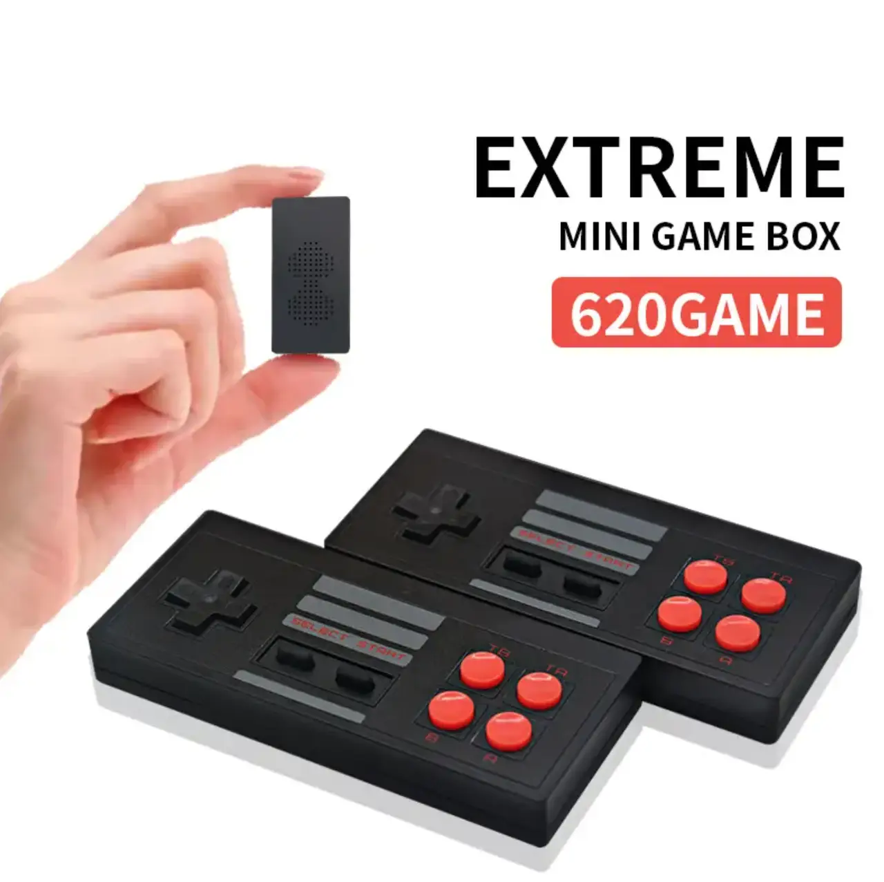 Консоль игровая детская U-BOX EXTREME Mini Game Box AHH-07 с двумя беспроводными джойстиками 620 игр (00511) - фото 6