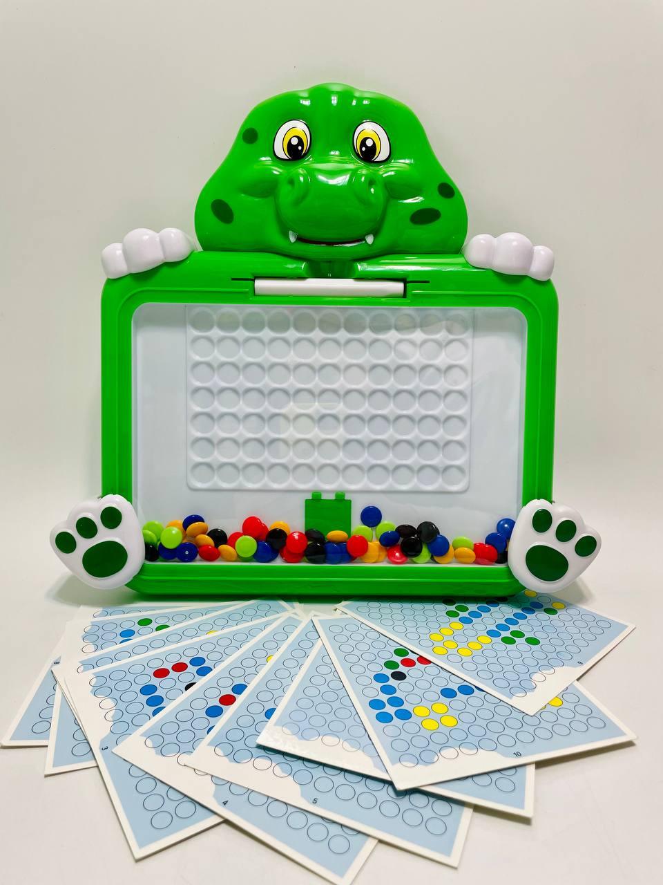 Мозаика W 6503 100 магнитная/стилус/цветные шарики/10 двусторонних карточек с заданиями - фото 2 Мозаика W 6503 100 магнитная/стилус/цветные шарики/10 двусторонних карточек с заданиями - фото 2