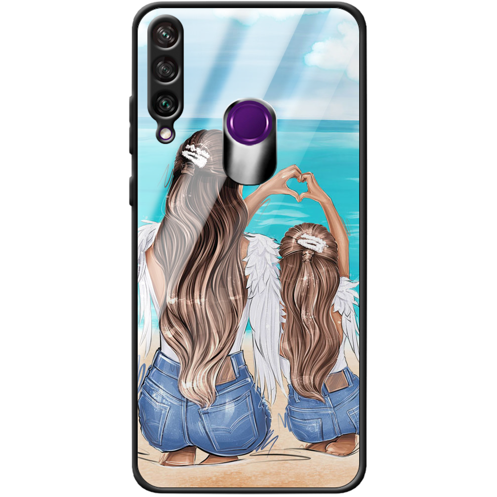 Чехол Boxface Huawei Y6p Family Vacation Черный силикон со стеклом (40017-up2380-40863) - фото 1