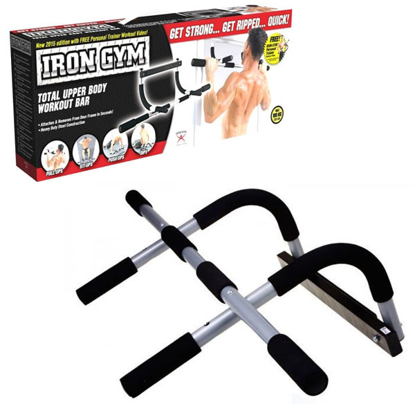 Турник-тренажер Iron Gym 94х27х33 см Черно-серый (opt-18751)
