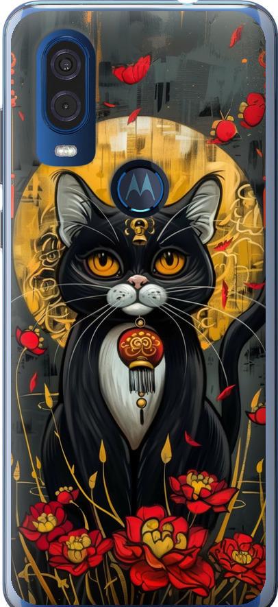 Чехол на Motorola One Vision China Cat (6134u-1782-42517)
