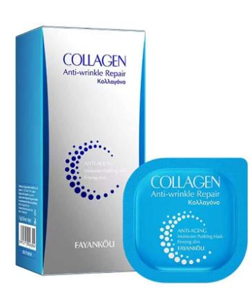 Маска пудинг для лица и зоны декольте FAYANKOU COLLAGEN REPAIR с коллагеном 6 шт. (010304)