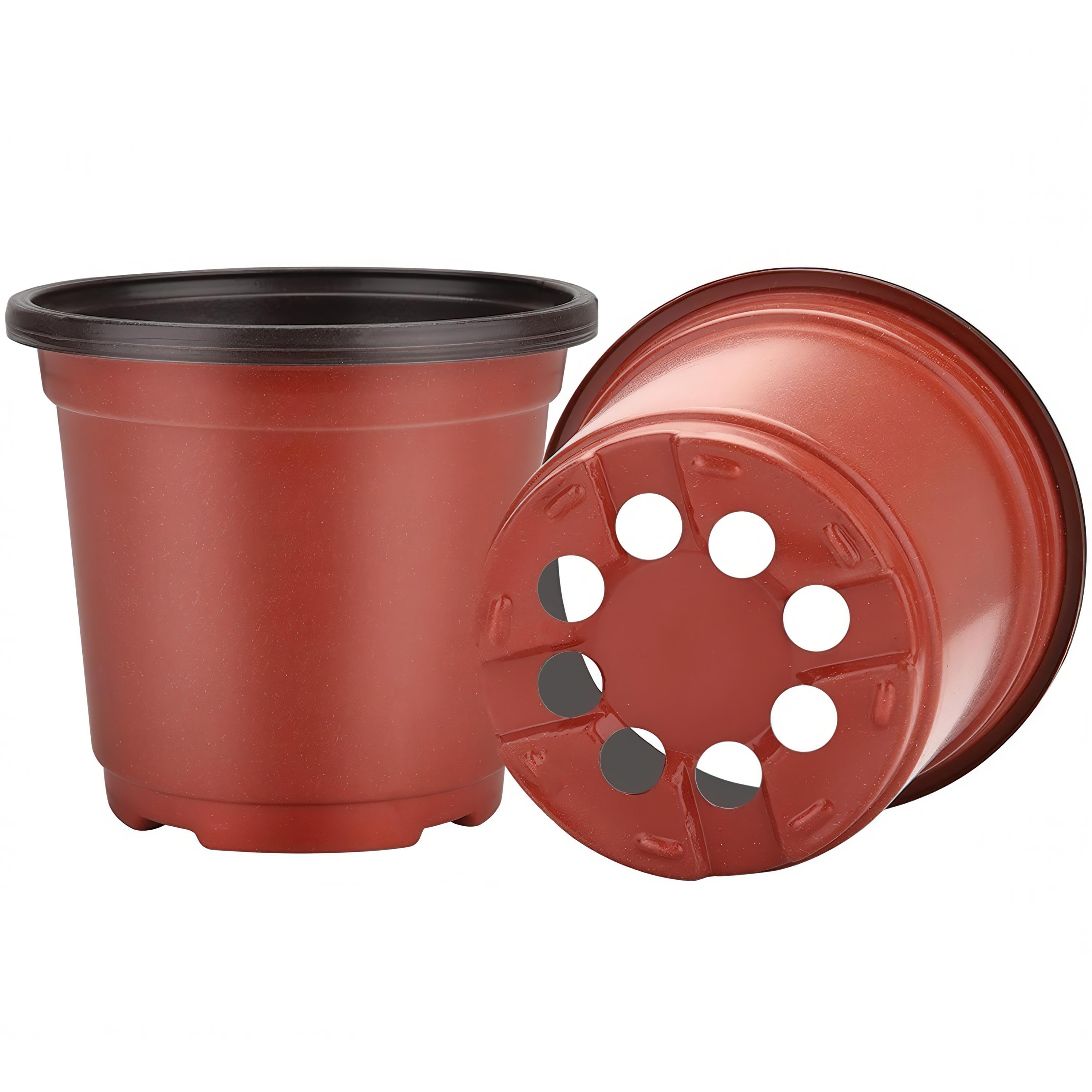 Набір пластикових горщиків для розсади із кришками 10 шт.