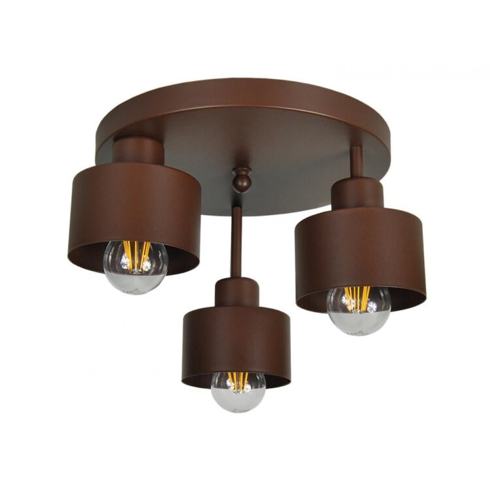 Потолочный светильник Lume 3 Round Brown (PL-0002837 M/BROWN)