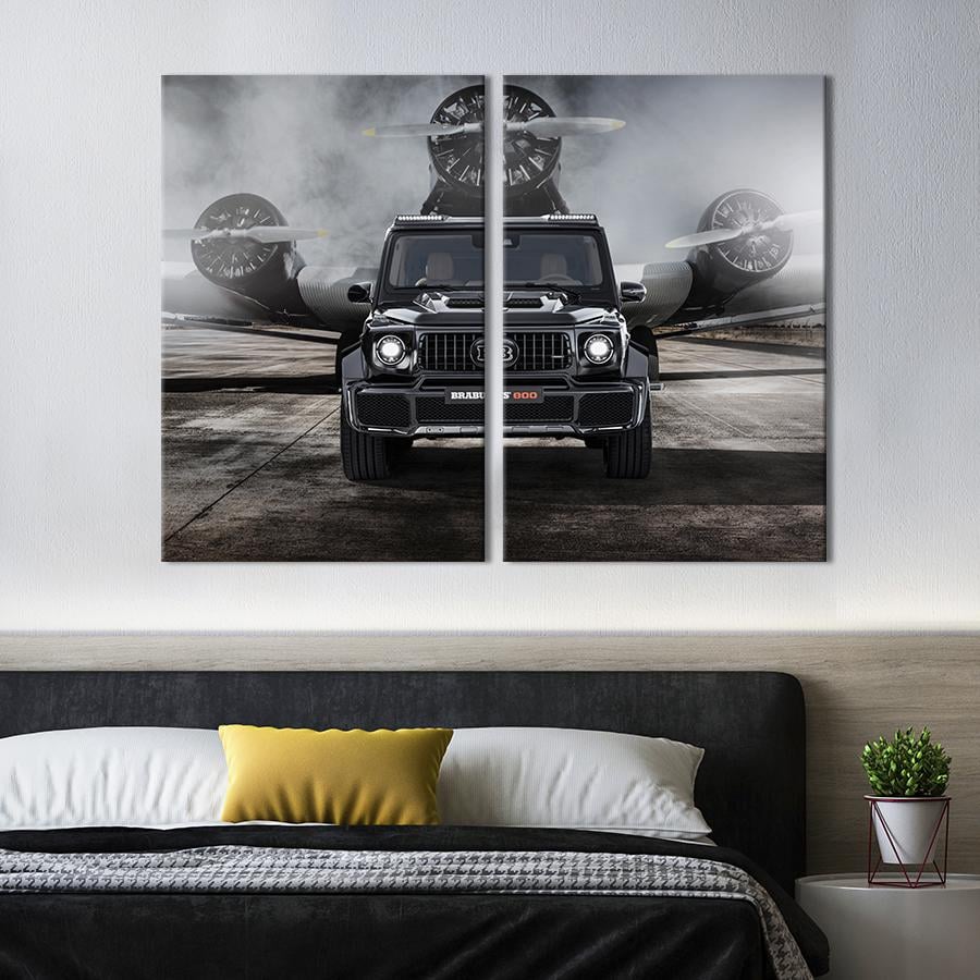 Картина на холсте Мощный Mercedes AMG G63 Brabus 111x81 см (1247-2)