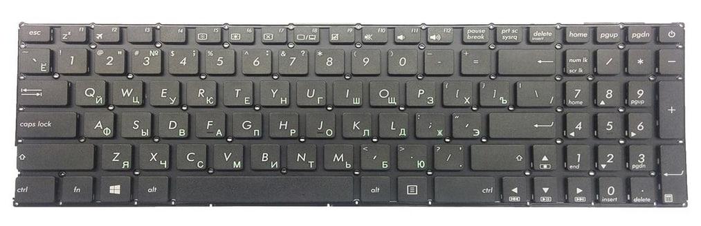 Клавіатура для ноутбука Asus D540 D540MA D540MB матова Чорний (0KNB0-610TRU00)