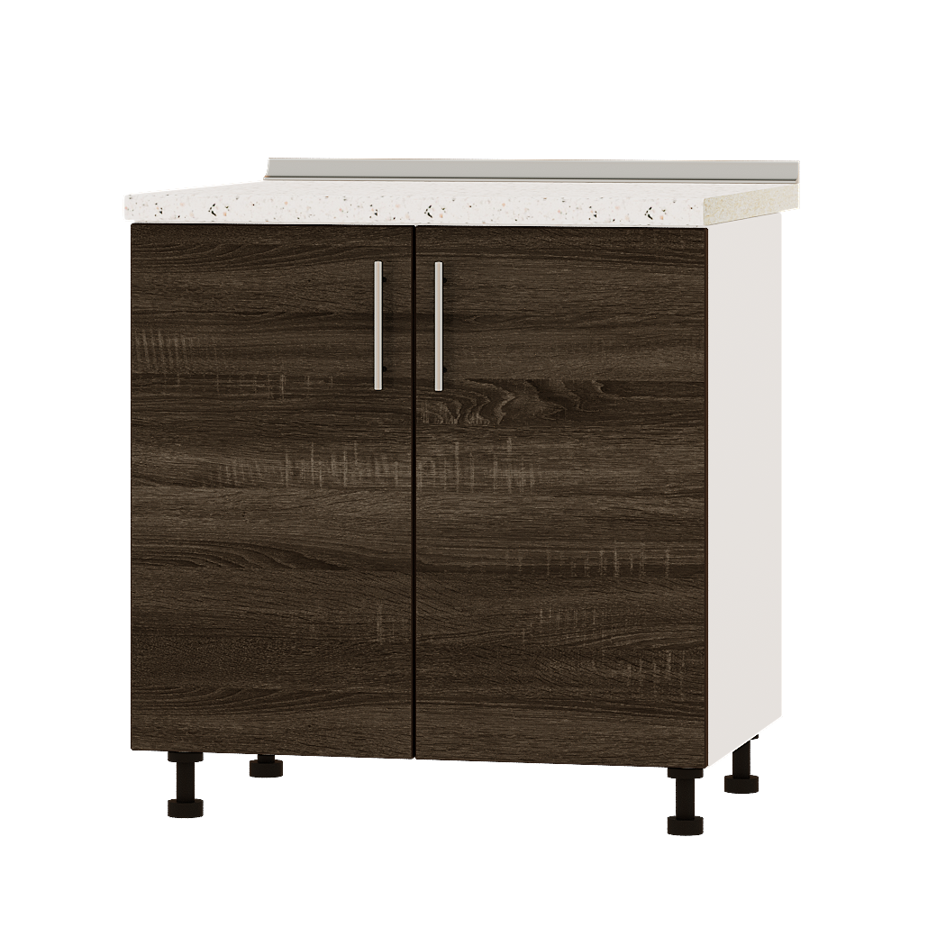 Шкаф нижний Эверест Оптима модуль под мойку Низ Н84-800 80х47х85 см Дуб Сонома Трюфель/Белый (01431)