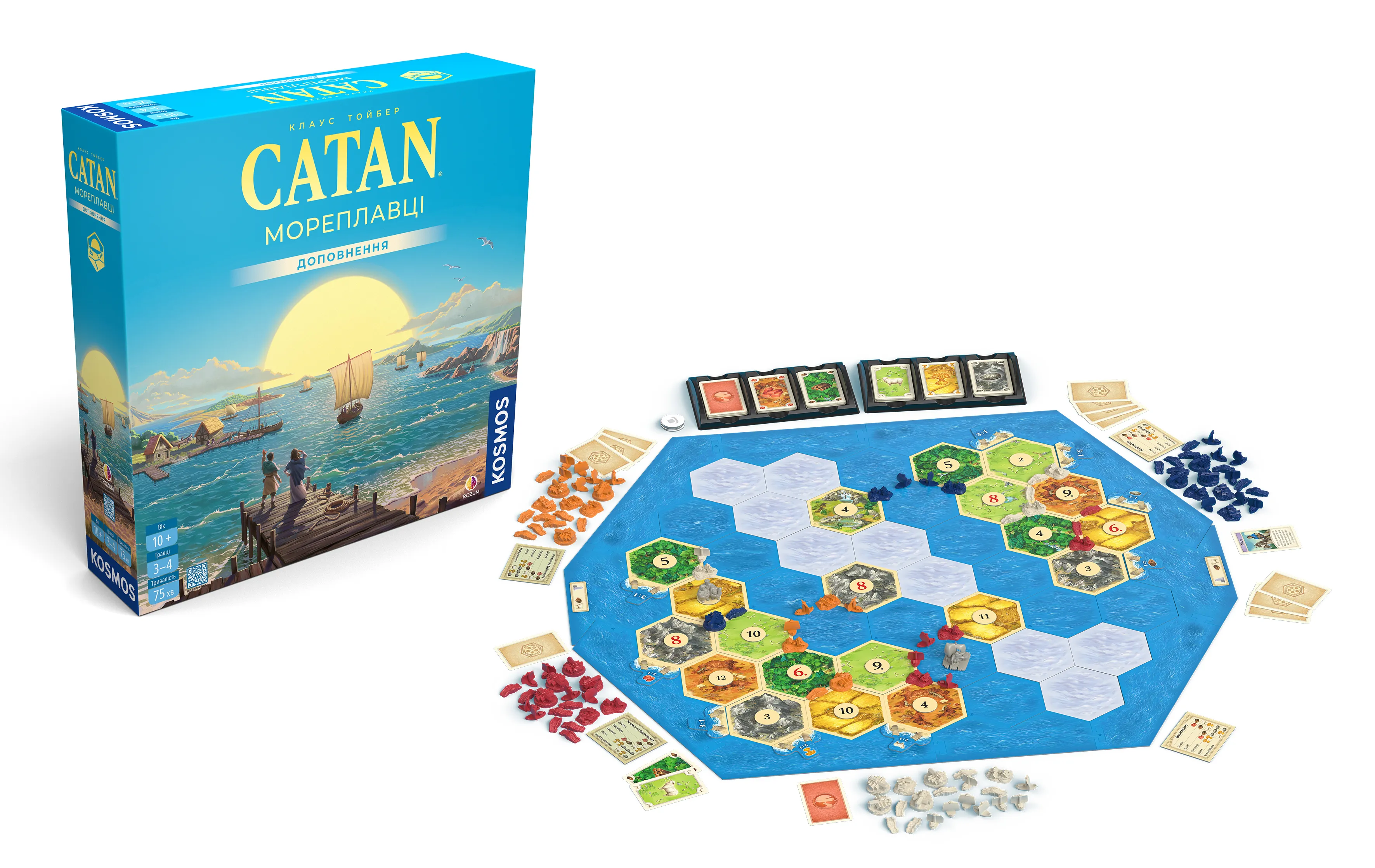Настільна гра CATAN Мореплавці доповнення українською (000055) - фото 2 Настільна гра CATAN Мореплавці доповнення українською (000055) - фото 2