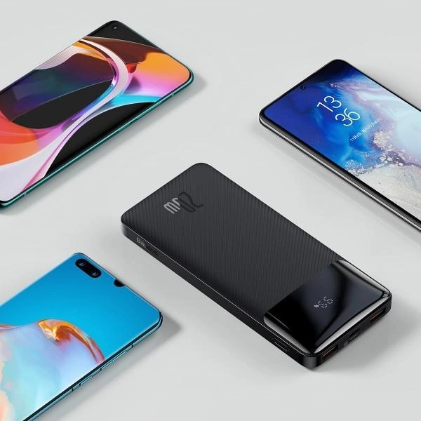 Повербанк с быстрой зарядкой Baseus Bipow Digital Display 2USB/1Type-C QC 10000 mAh 20W 3A (674589) - фото 8 Повербанк с быстрой зарядкой Baseus Bipow Digital Display 2USB/1Type-C QC 10000 mAh 20W 3A (674589) - фото 8