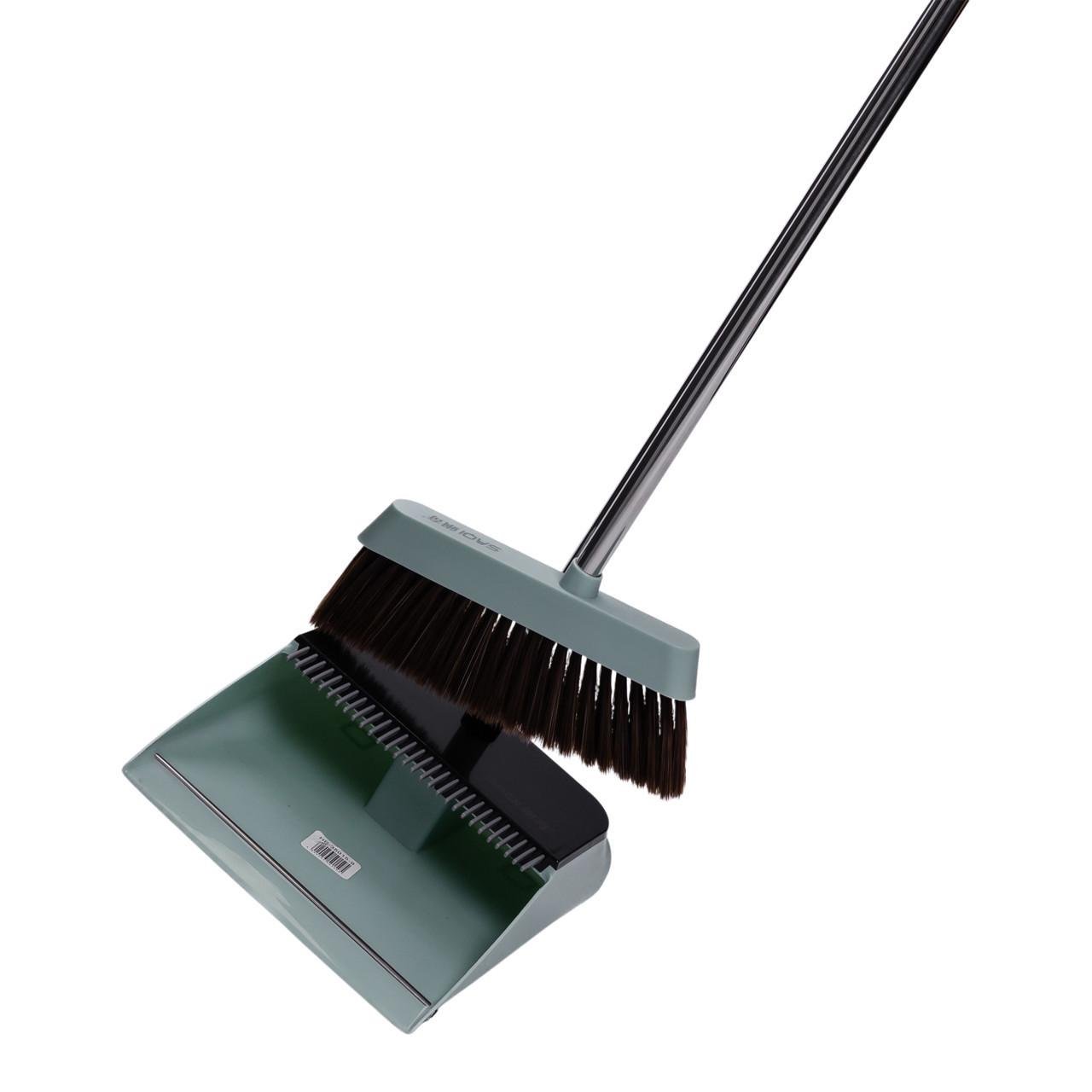 Комплект для прибирання віник та совок на довгій ручці 26х24х103 см Зелений (A-035221) - фото 6 Комплект для прибирання віник та совок на довгій ручці 26х24х103 см Зелений (A-035221) - фото 6