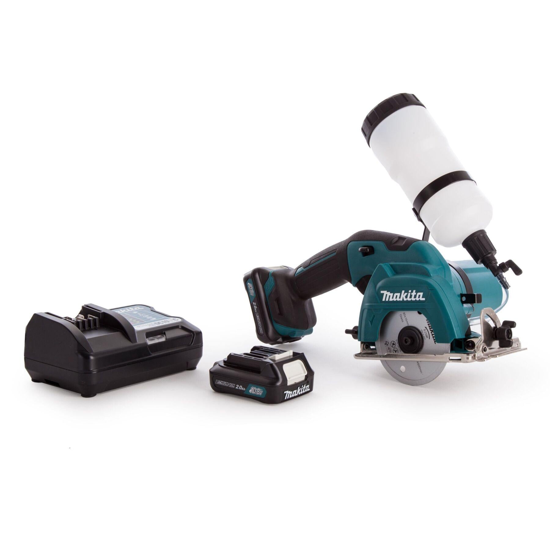 Аккумуляторная машинка для резки стекла Makita CC301DSAE + 2 АКБ 10,8 V 2 Ah + З/У алмазная дисковая пила ручная электрическая (4031)
