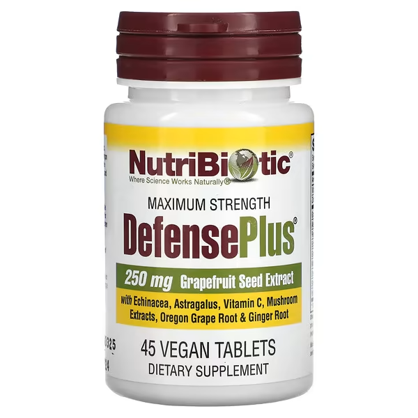 Экстракт NutriBiotic DefensePlus косточек грейпфрута 45 таблеток
