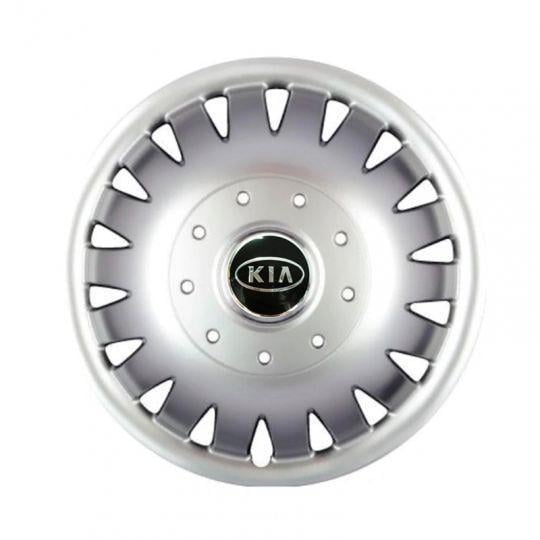 Автомобильные колпаки SKS 320 R15 с логотипом Kia 4 шт. Серебристый