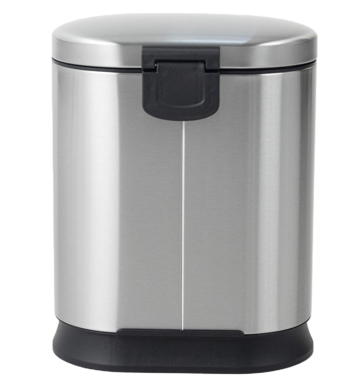 Мусорное ведро MIXXUS Premium Strong-TC0120 SS Color с плавным закрытием овальное 20 л Нержавеющая сталь (MI7081) - фото 5 Мусорное ведро MIXXUS Premium Strong-TC0120 SS Color с плавным закрытием овальное 20 л Нержавеющая сталь (MI7081) - фото 5