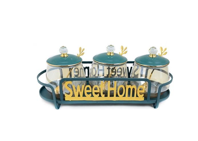 Банки на подставке Stenson Sweet Home 300 мл 4 пр. (AN013614)