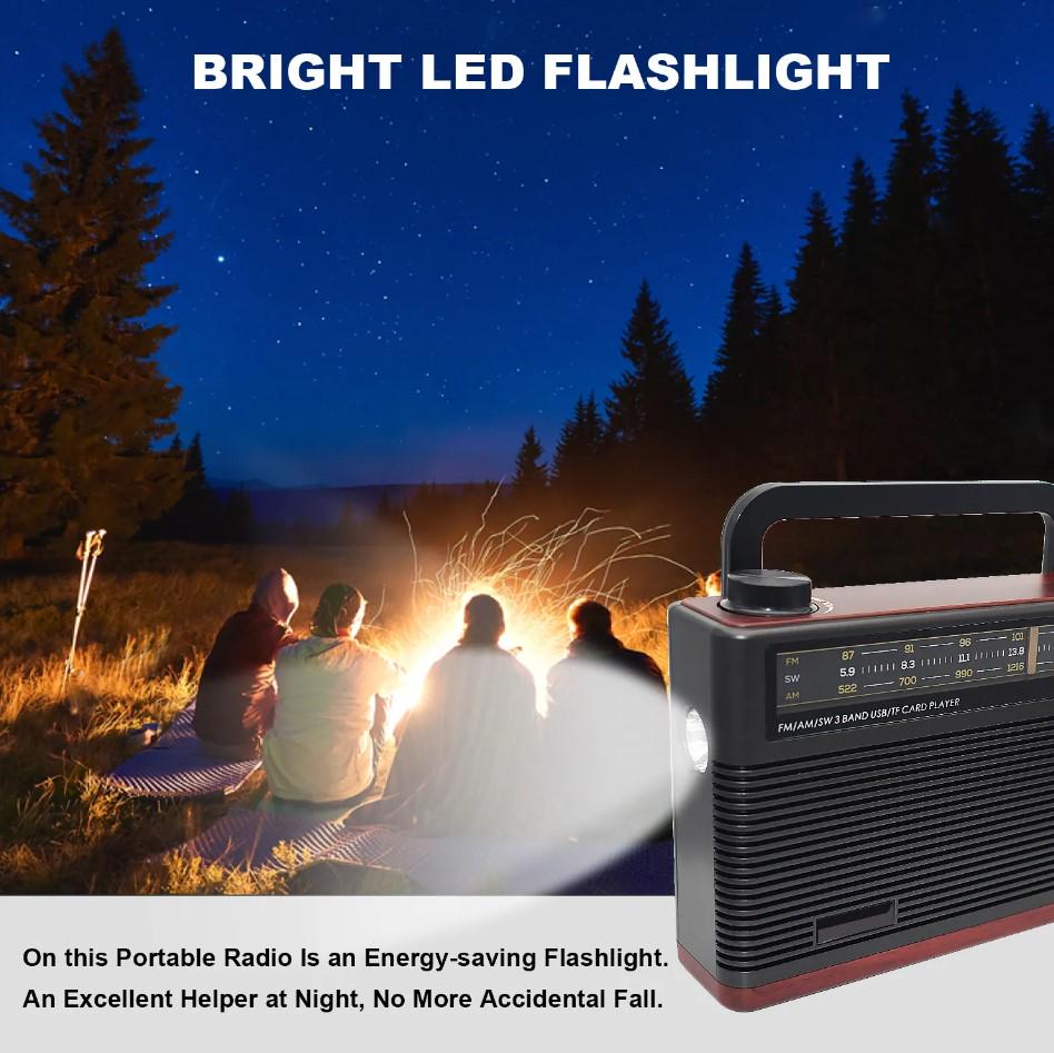 Радіоприймач Meier M 8001 на акумуляторі Чорний (24385396) - фото 5 Радіоприймач Meier M 8001 на акумуляторі Чорний (24385396) - фото 5