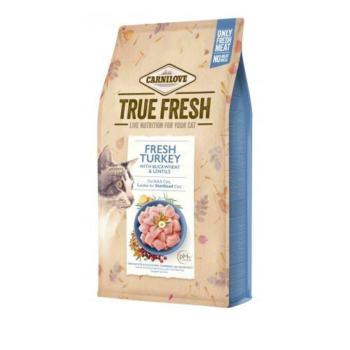 Корм сухой Carnilove True Fresh Cat для взрослых кошек с индейкой 1,8 кг